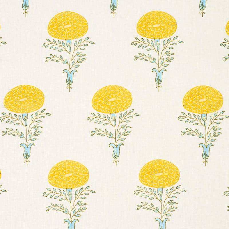 Schumacher Marigold Yellow Fabric 179320