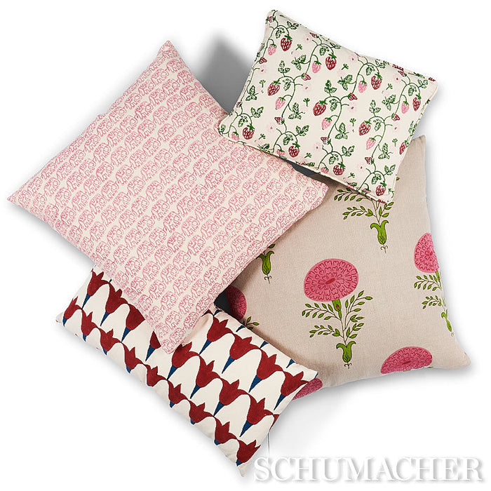 Schumacher Marigold Pink Fabric Sample 179321