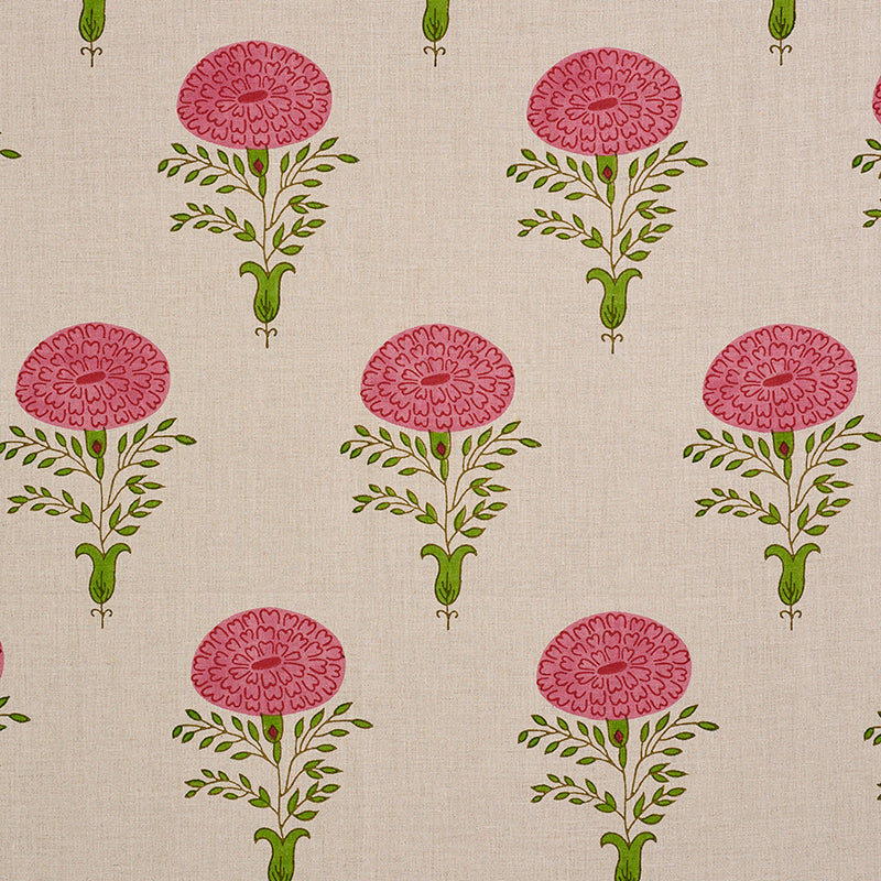 Schumacher Marigold Pink Fabric 179321