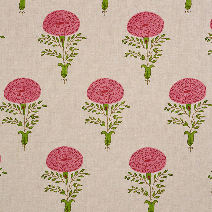 Schumacher Marigold Pink Fabric Sample 179321