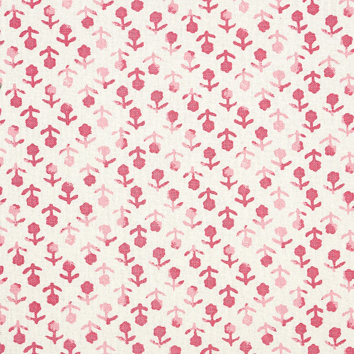 Schumacher Beatriz Handprint Pink Fabric Sample 179350