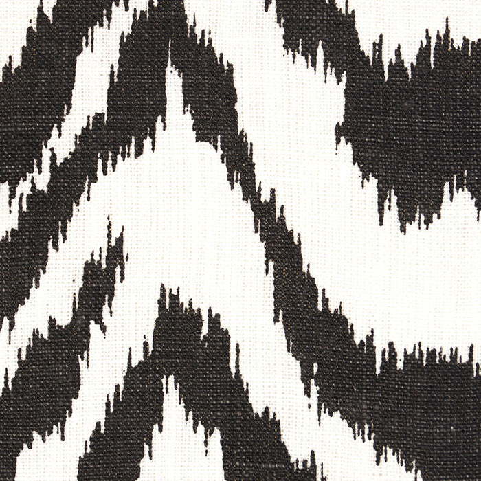 Schumacher Quincy Hand Print Black Fabric Sample 179410