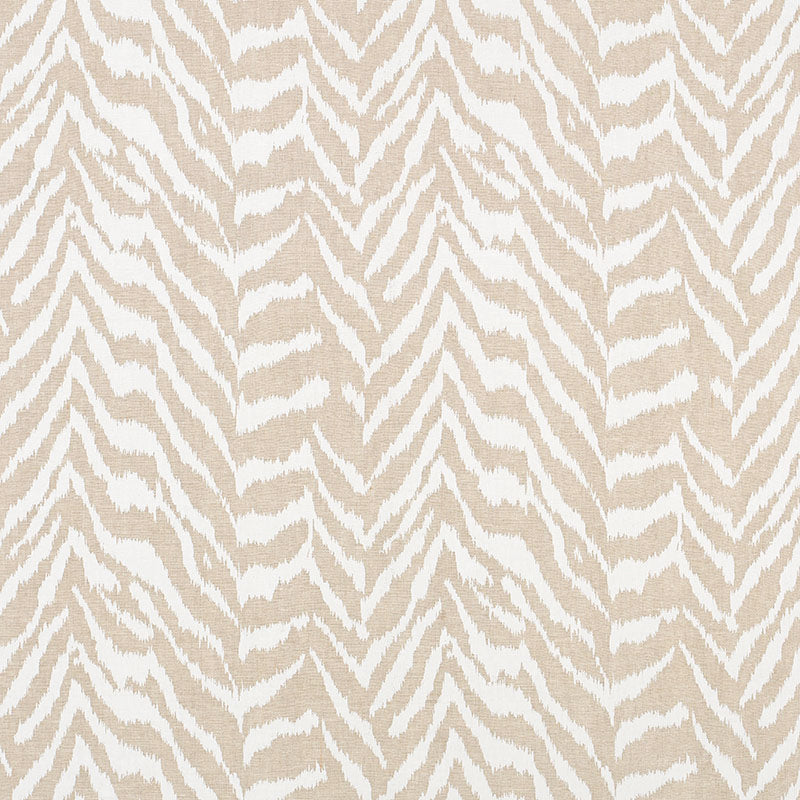 Schumacher Quincy Hand Print Natural Fabric 179411