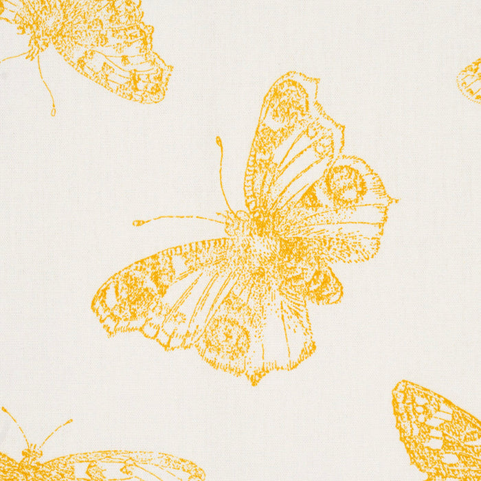 Schumacher Burnell Butterfly Yellow Fabric Sample 179431