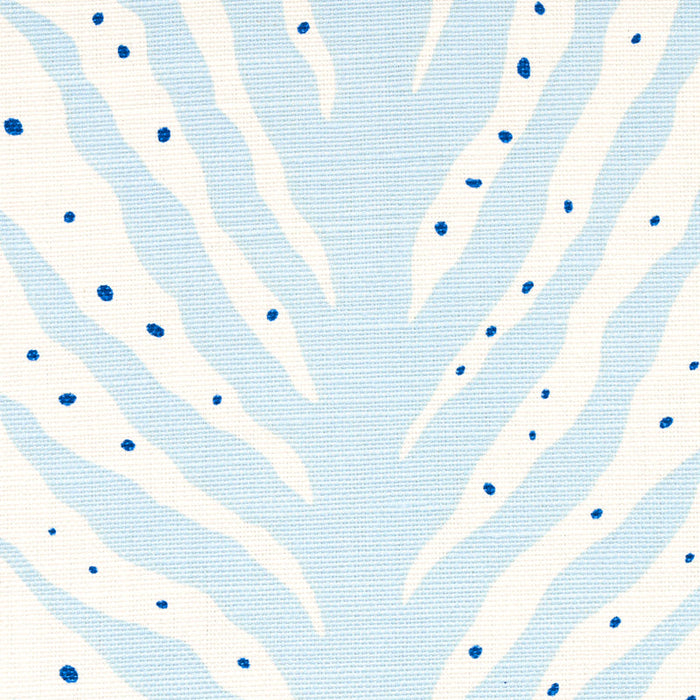 Schumacher Creeping Fern Slumber Blue Fabric Sample 179480