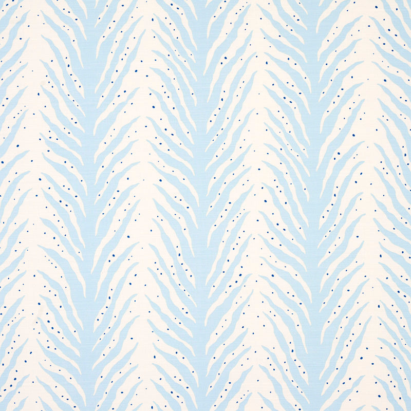 Schumacher Creeping Fern Slumber Blue Fabric 179480