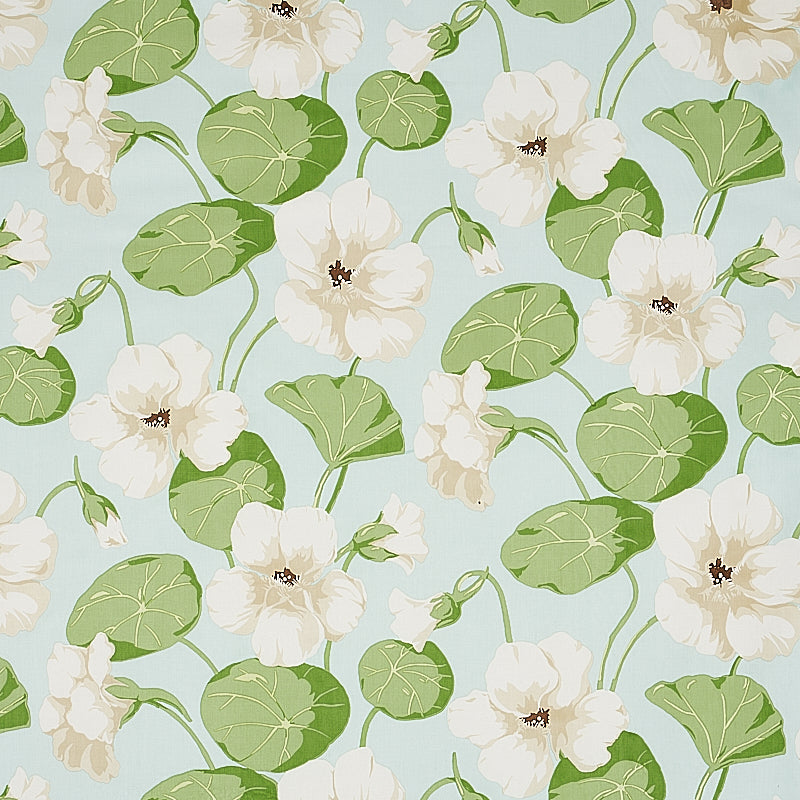 Schumacher Nasturtium Sky Fabric Sample 179491