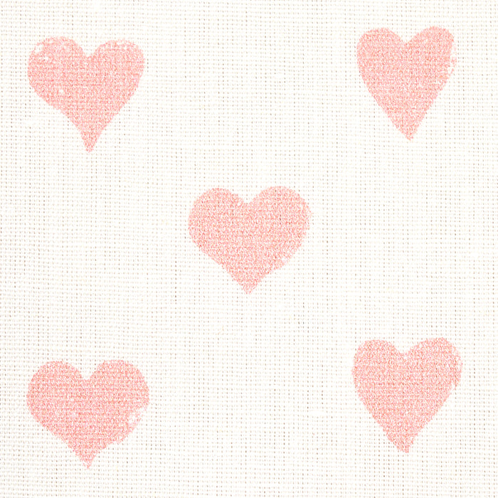 Schumacher Hearts Pink Fabric 179590