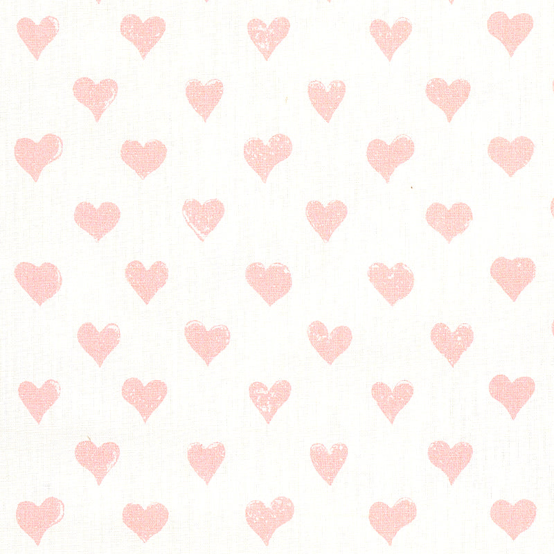 Schumacher Hearts Pink Fabric 179590