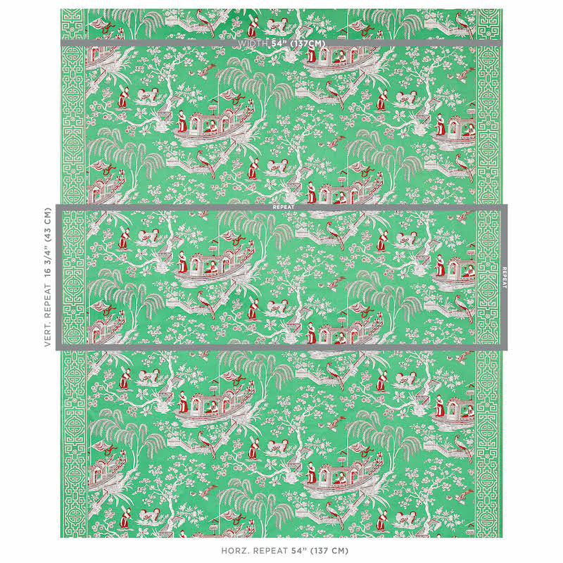 Schumacher Matsudana Jade Fabric 179610