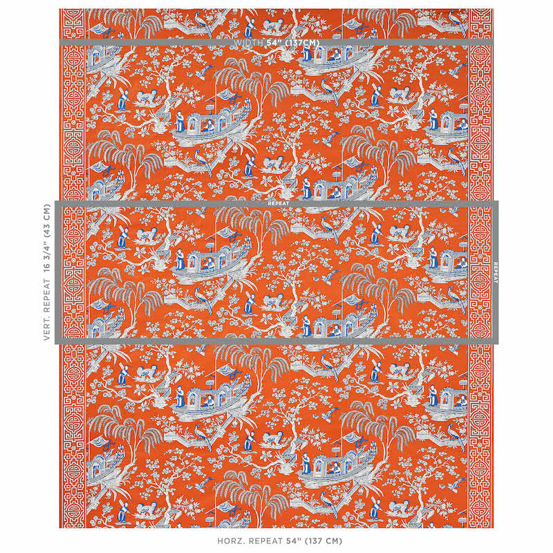 Schumacher Matsudana Spice Fabric 179612