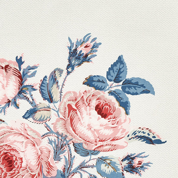 Schumacher Loudon Rose Rose & Blue Fabric Sample 179632