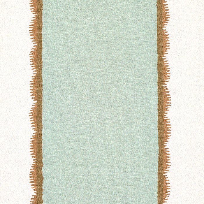 Schumacher Servilia Stripe Aqua Fabric Sample 179640