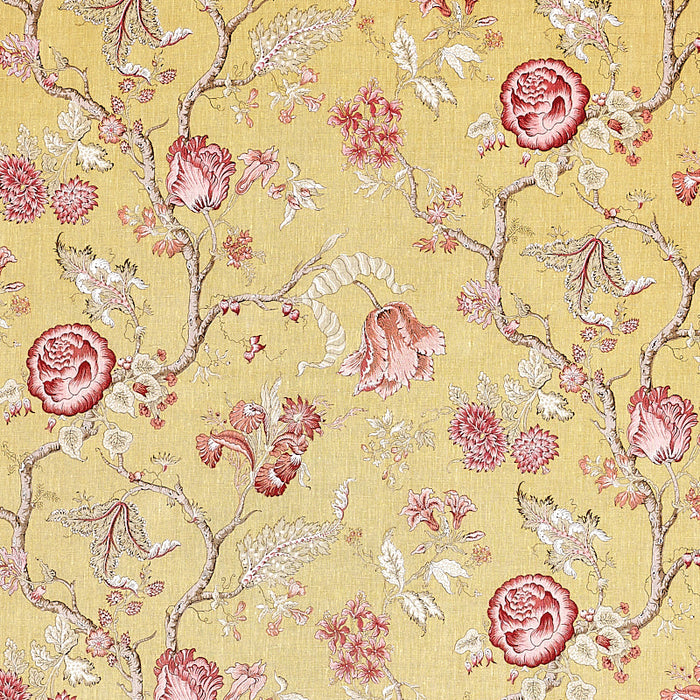 Schumacher Josephine Ochre Fabric Sample 179650