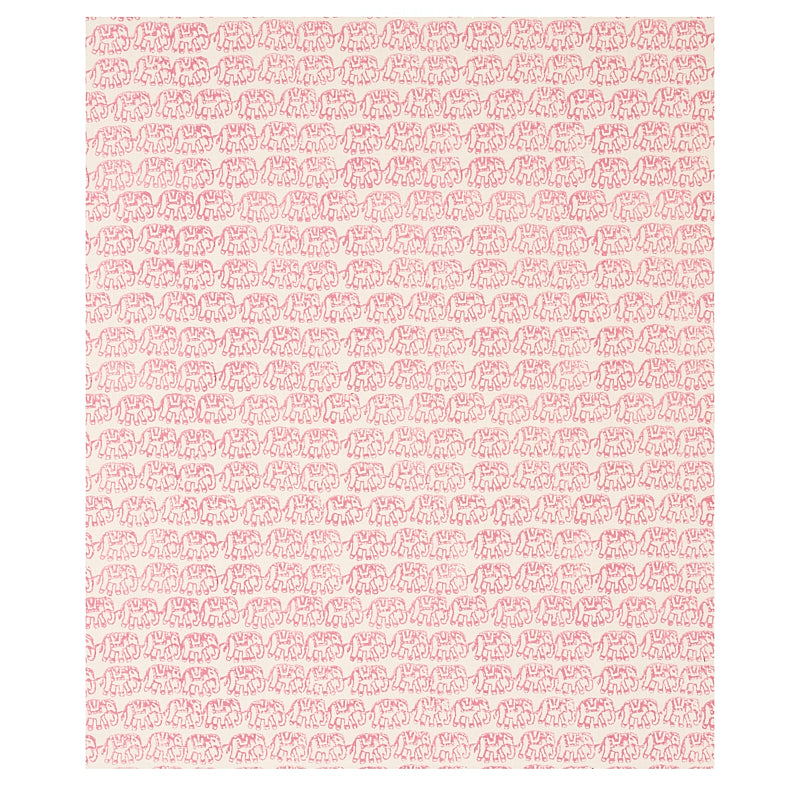 Schumacher Ellies Hand Block Rose Fabric 179750