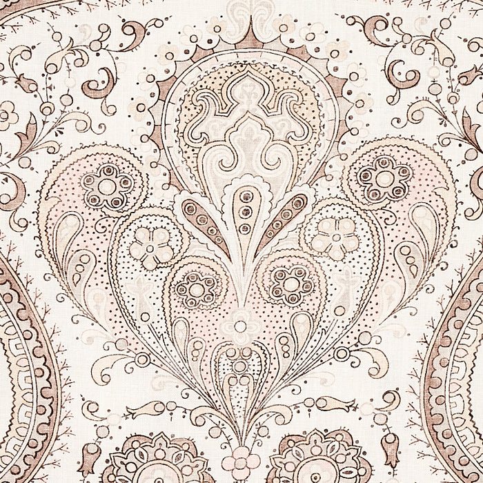 Schumacher Paisley Court Neutral Fabric 179862