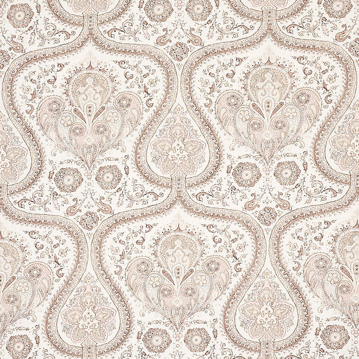 Schumacher Paisley Court Neutral Fabric Sample 179862