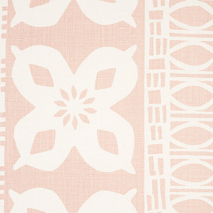 Schumacher Mrs. Howell Blush Fabric Sample 179871