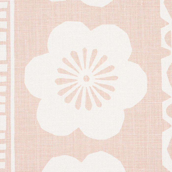 Schumacher Mrs. Howell Blush Fabric Sample 179871