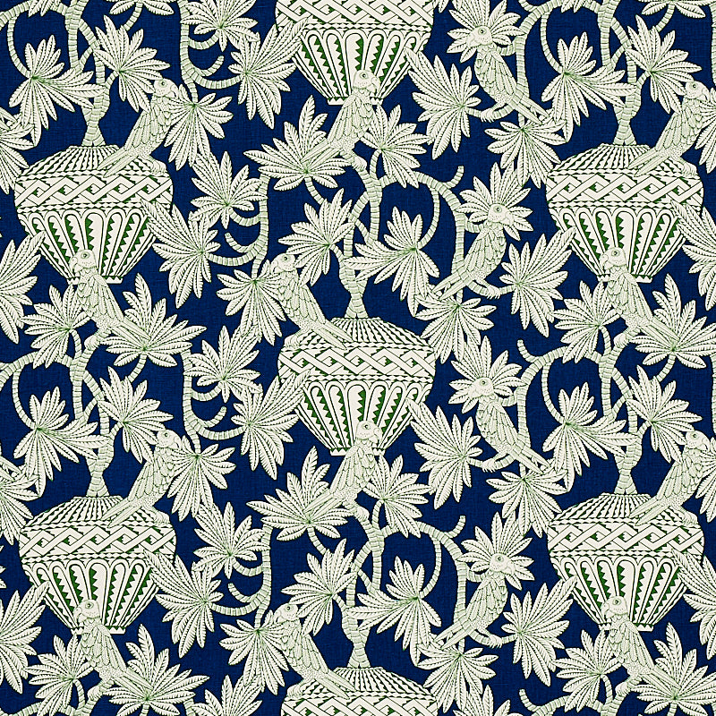 Schumacher Santarem Navy Fabric 179940