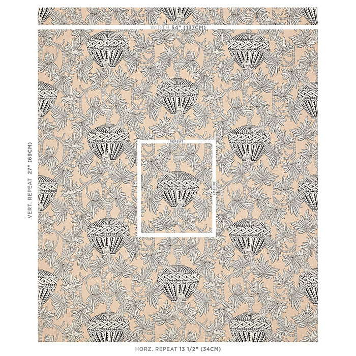 Schumacher Santarem Neutral Fabric Sample 179942