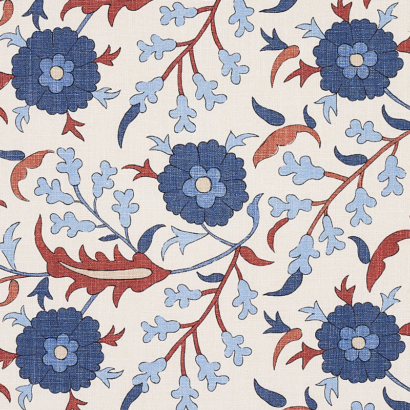 Schumacher Floralia Parchment Fabric 179952