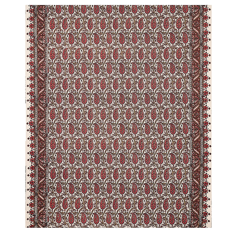 Schumacher Daria Paisley Maroon Fabric 179960