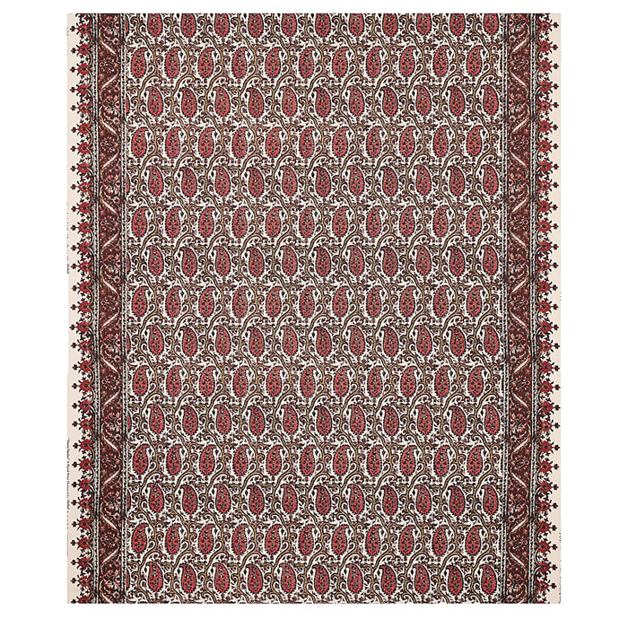 Schumacher Daria Paisley Maroon Fabric 179960