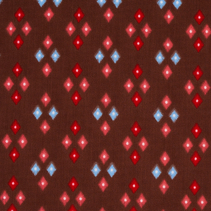 Schumacher Anastasia Chocolate Fabric Sample 179972