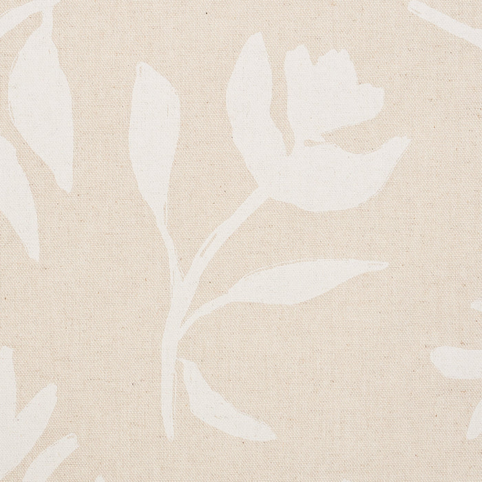 Schumacher Laurel White On Unbleached Fabric Sample 180012