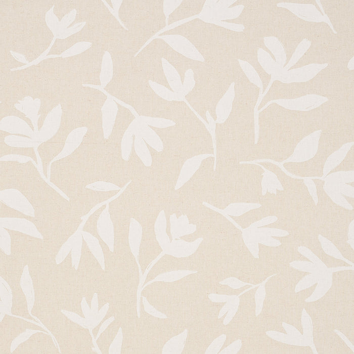 Schumacher Laurel White On Unbleached Fabric Sample 180012