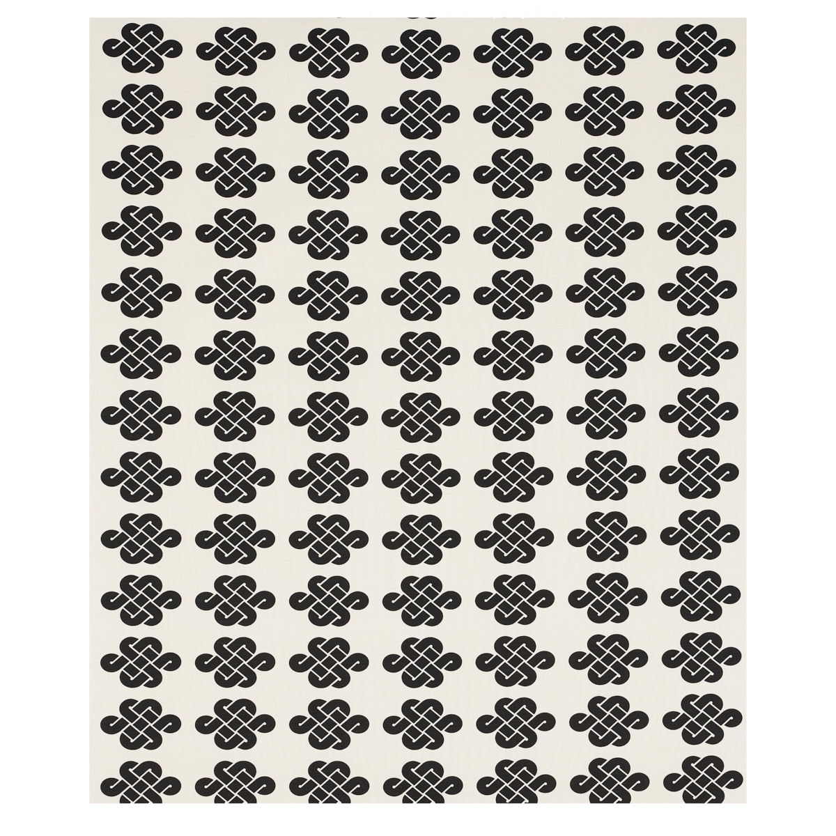 Schumacher Penelope Knot Black Fabric 180030