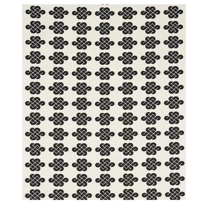 Schumacher Penelope Knot Black Fabric 180030