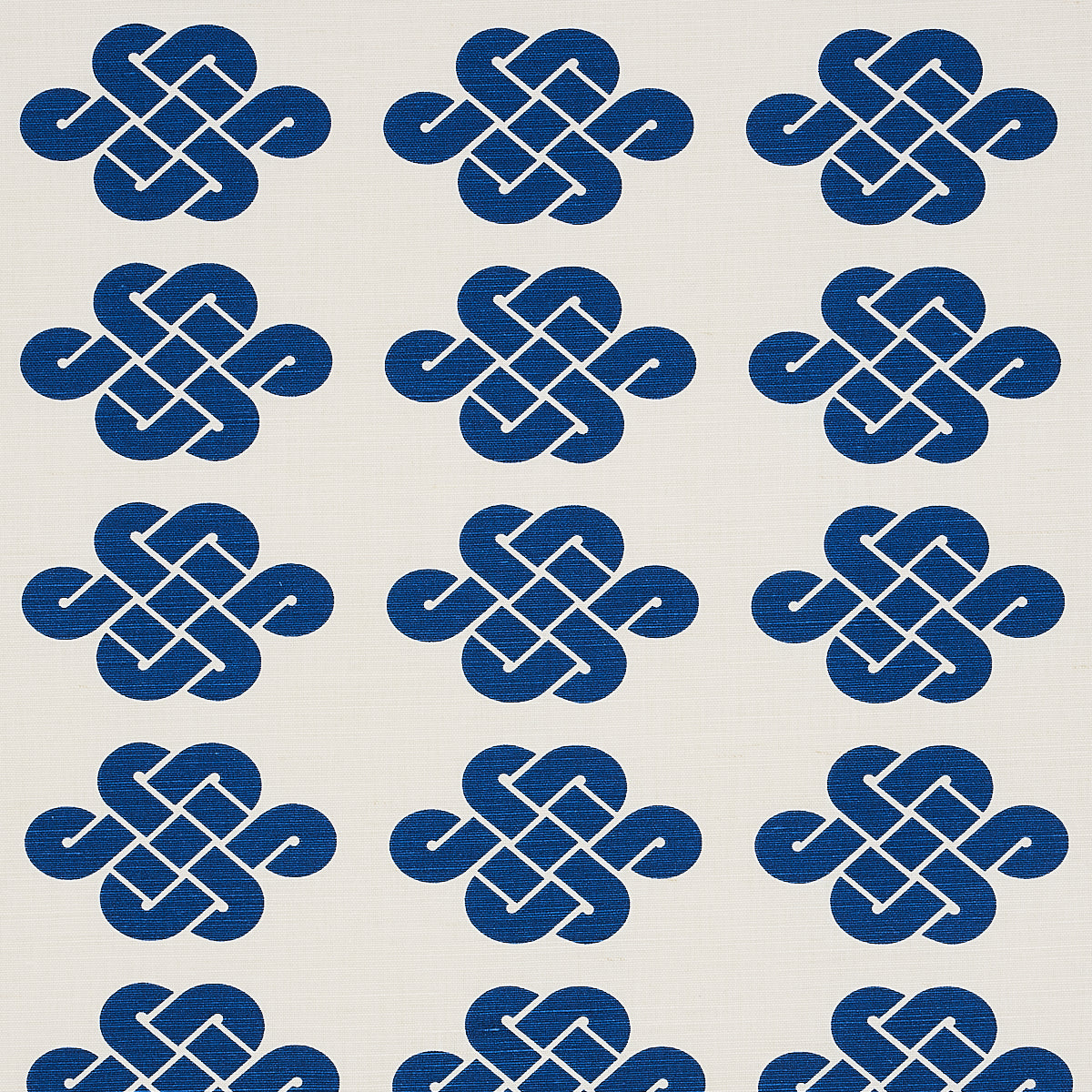 Schumacher Penelope Knot Blue Fabric 180031