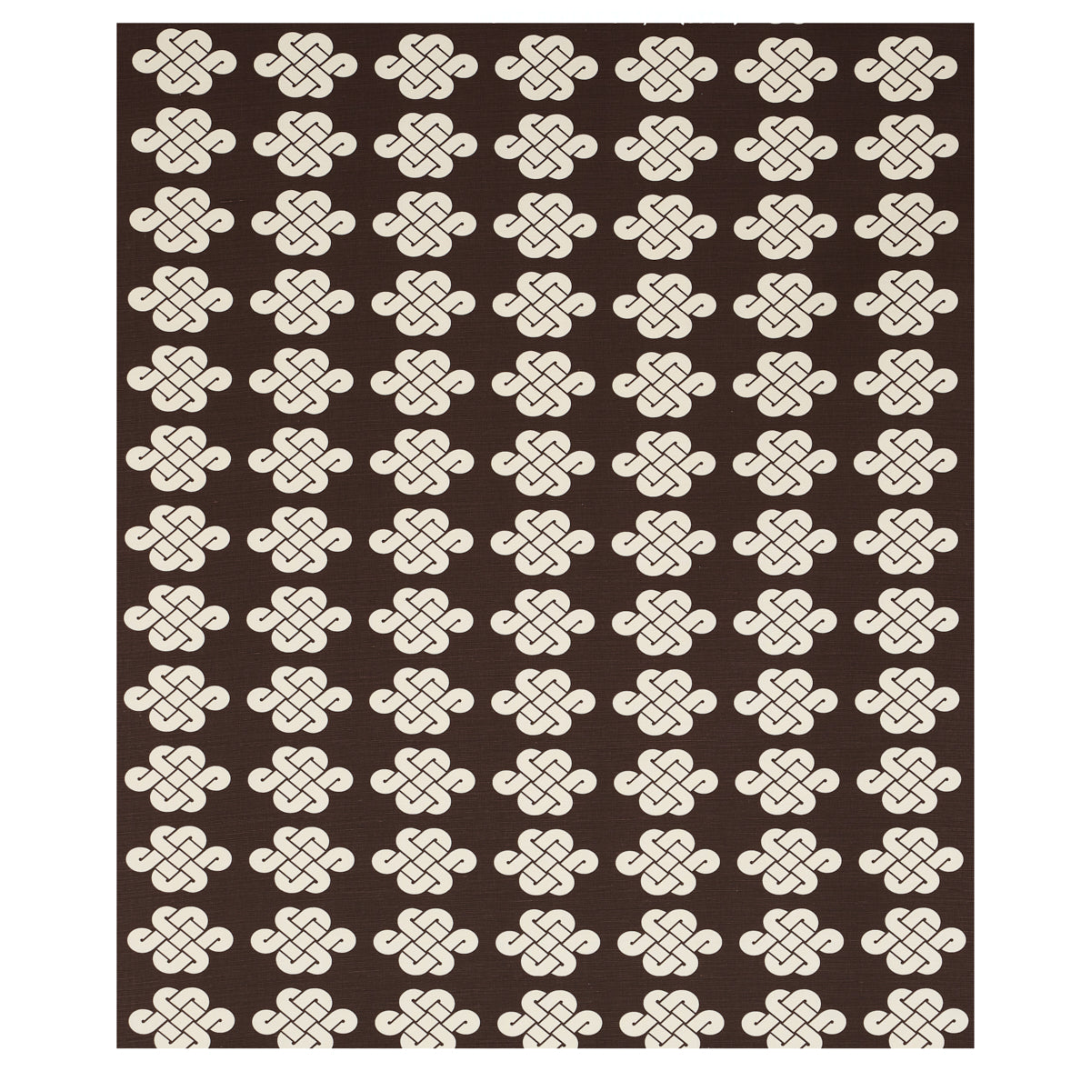 Schumacher Penelope Knot Brown Fabric 180032