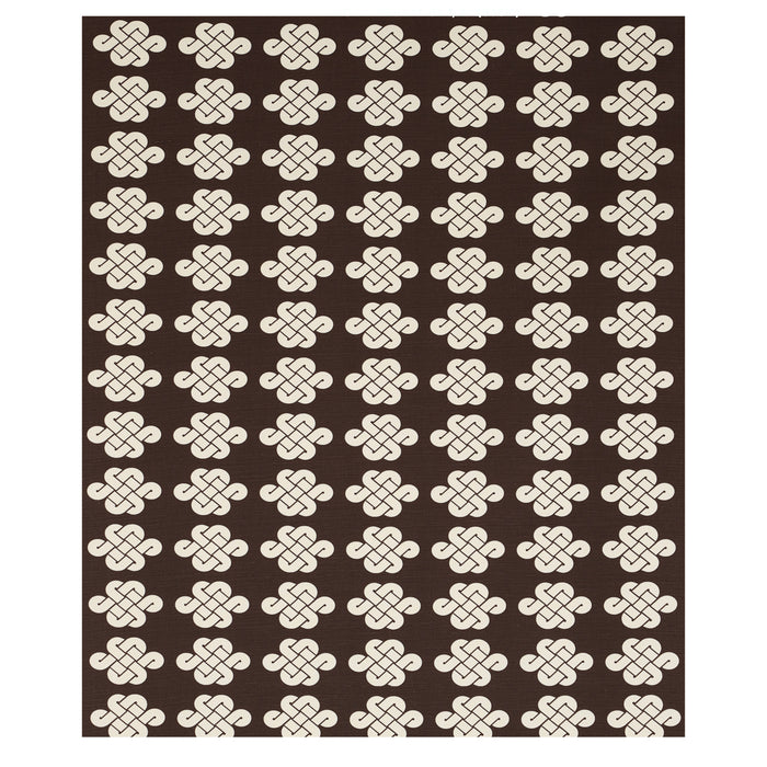 Schumacher Penelope Knot Brown Fabric 180032