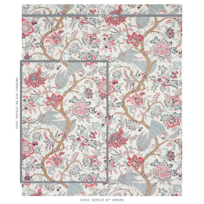 Schumacher Aveline Linen Rose Fabric 180051