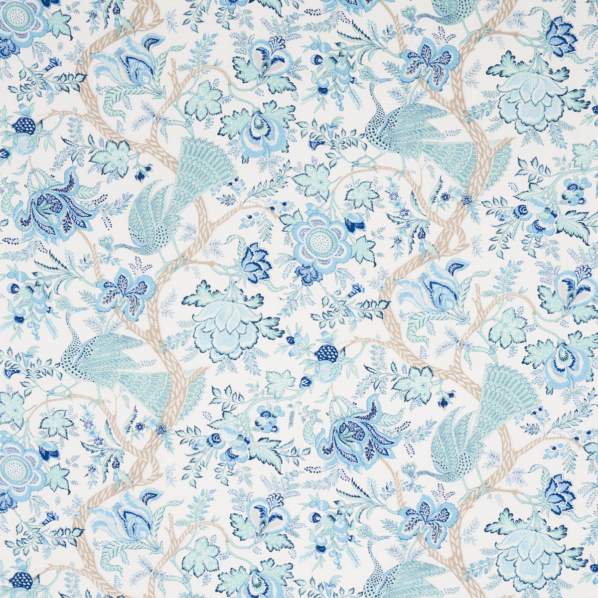 Schumacher Aveline Linen Seaglass Fabric 180052