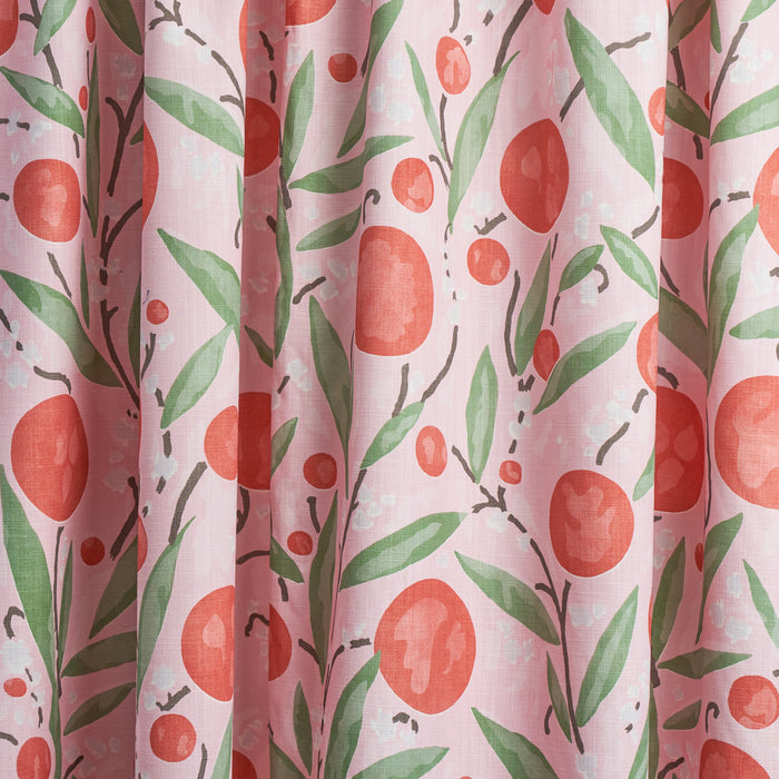 Schumacher Mirabelle Cherry And Blush Fabric 180061