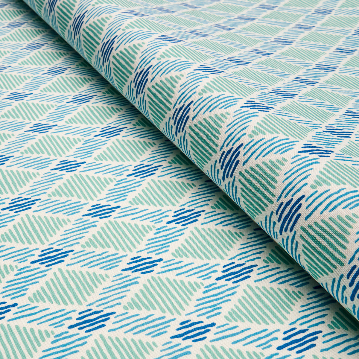 Schumacher Dexter Indoor/Outdoor Turquoise Fabric Sample 180231