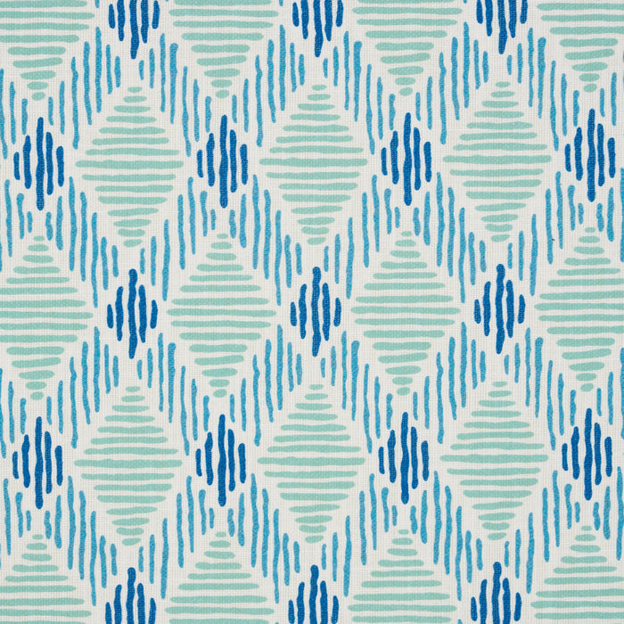 Schumacher Dexter Indoor/Outdoor Turquoise Fabric Sample 180231