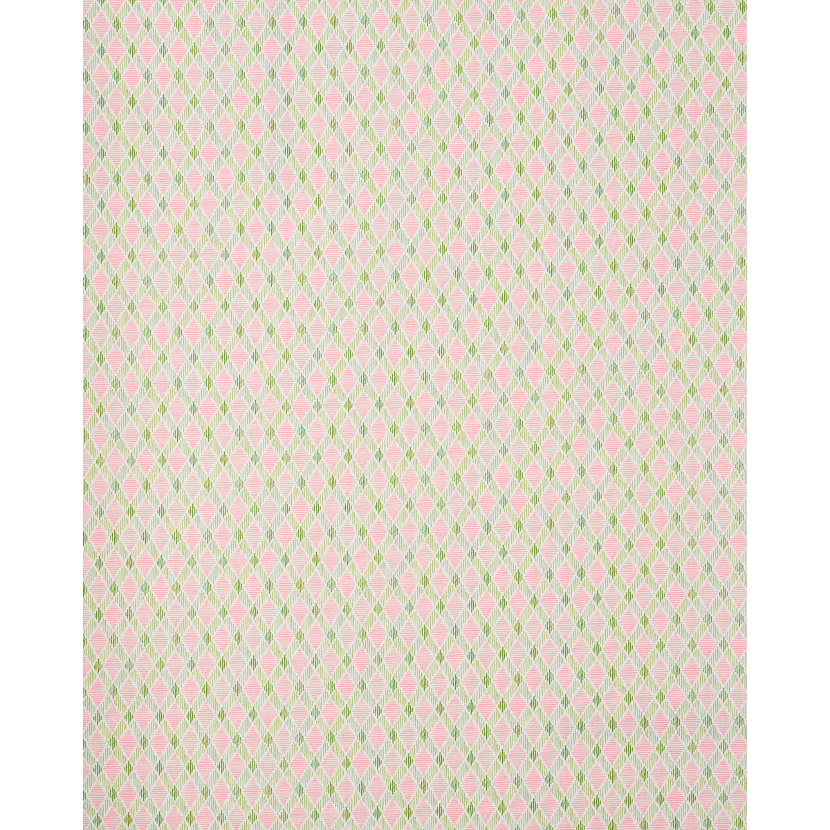 Schumacher Dexter Indoor/Outdoor Pink & Green Fabric 180232