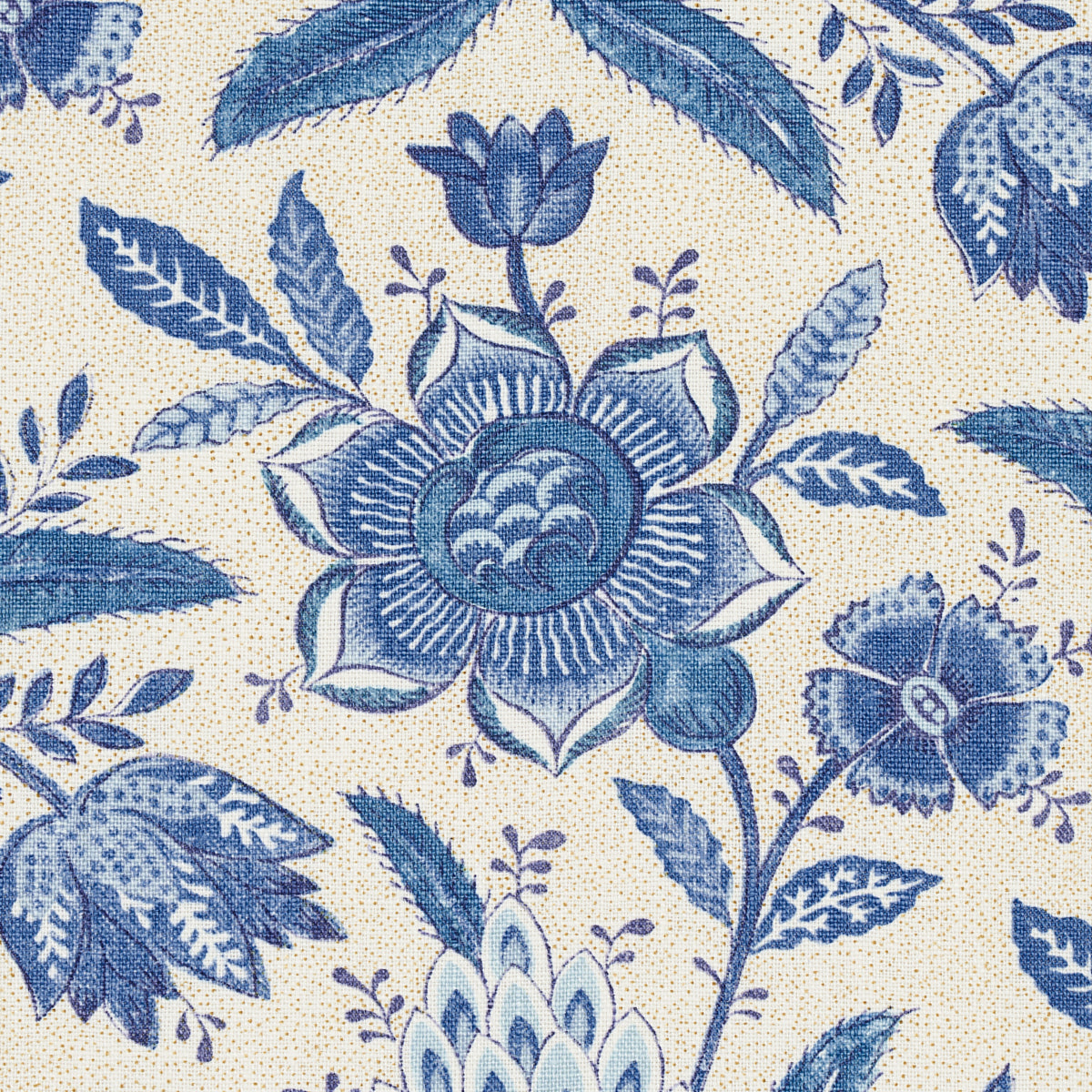 Schumacher Lafayette Botanical Cornflower Fabric 180251