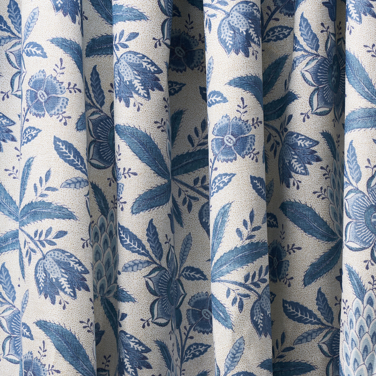 Schumacher Lafayette Botanical Cornflower Fabric 180251