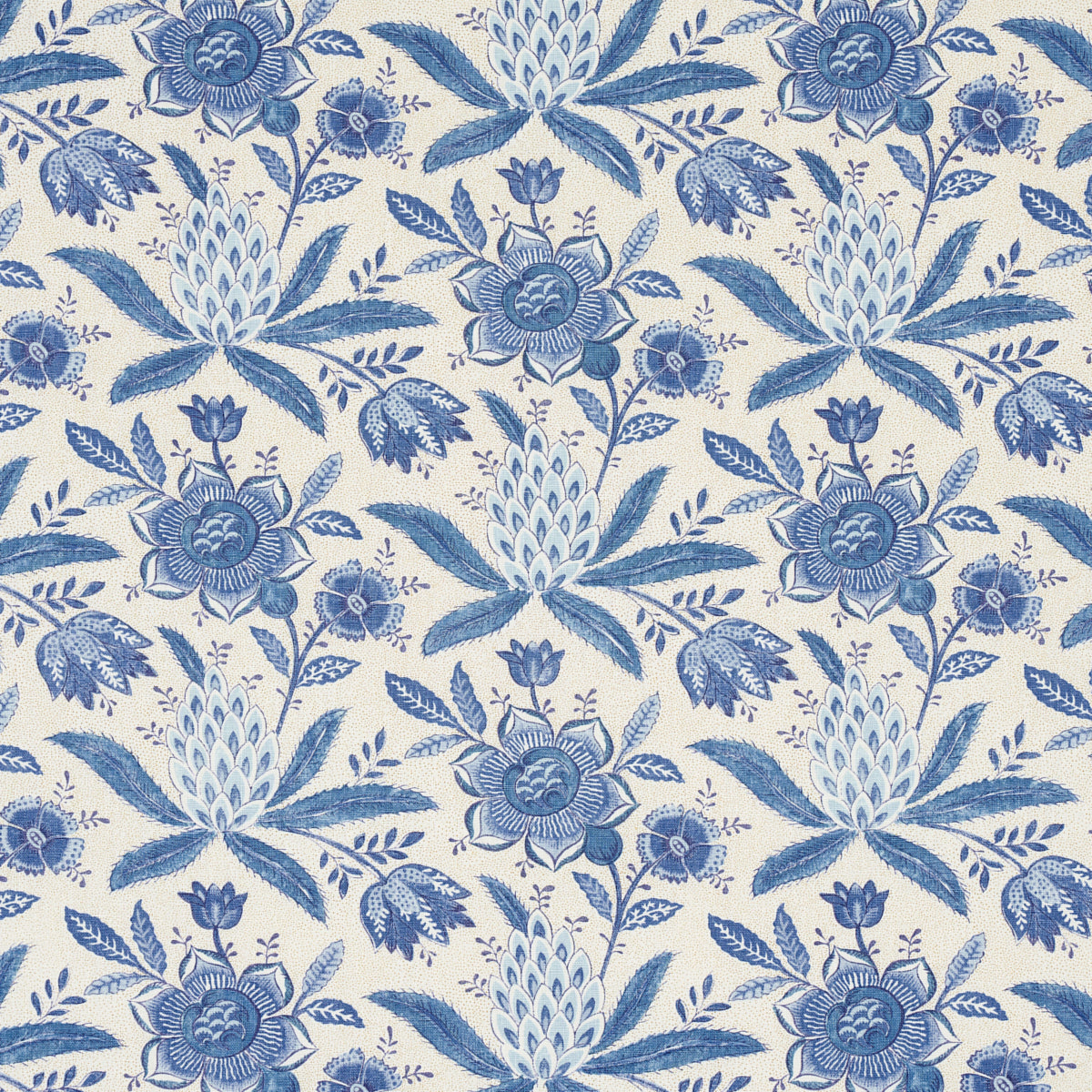 Schumacher Lafayette Botanical Cornflower Fabric 180251