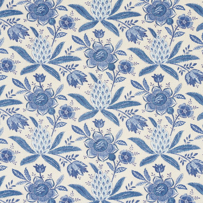 Schumacher Lafayette Botanical Cornflower Fabric Sample 180251