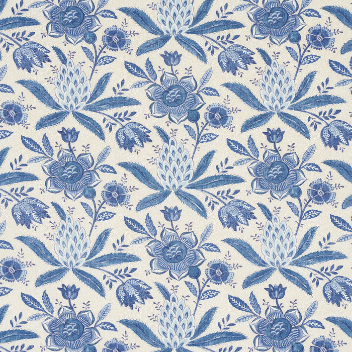 Schumacher Lafayette Botanical Cornflower Fabric 180251