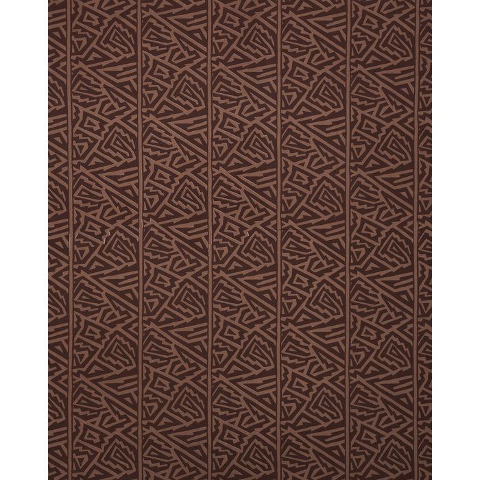 Schumacher Jagged Maze Brown Fabric 180321