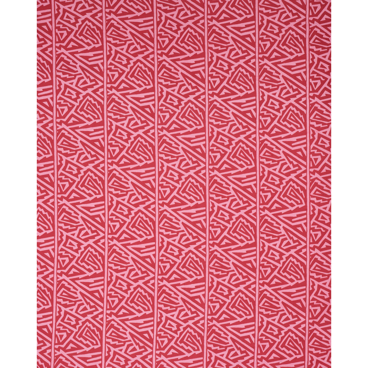 Schumacher Jagged Maze Pink Fabric 180322