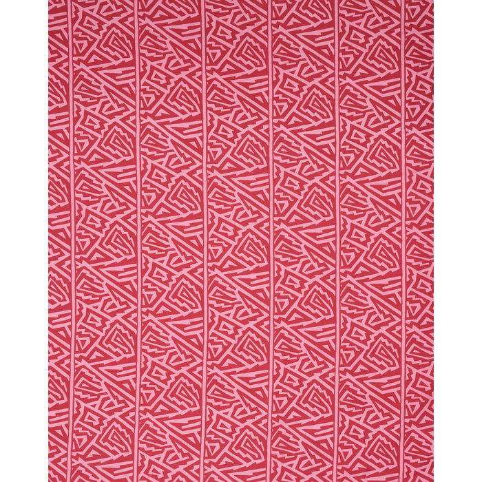 Schumacher Jagged Maze Pink Fabric 180322